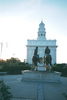 the Nauvoo temple in early morning