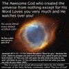 The nebula that represents the Omnipotent eye of God