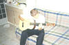 chilling in brazil with my guitar