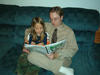 Me reading to my little sister