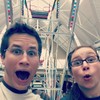 My sister and I on a ferris wheel at Scheels.