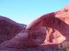 Climbing an arch in moab