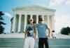 Lincoln monument w/ homie
