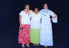 with arlynn and edith in a luau dance