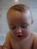 This is my Katie-Moo taking a dip in the tub when she was just a wee baba!