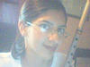 wearing glasses