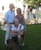 With sister and her husband