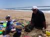 Sand Castles with youngest Grandson