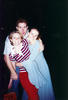 Me in the blue dress hugging my wonderful sister Shannon, her husband is in the background
