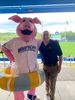  I was at the West Michigan Whitecaps baseball game they played against the Dayton Dragons