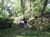 Me In front of Hurricane downed tree