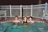 Taking a midnight swim with friends