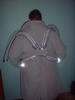 How the Doc Ock Costume was made, 4 slinkies and wire sown to Thrift Store Trench Coat
