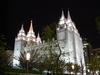 Salt Lake City temple, lit up for I dimmed it not with my flash