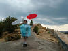 I'm flying with umbrellas!