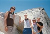 the fabulous four hiking up half dome in yosemite national park
