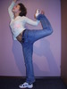 doing gymnastics