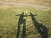 Dancing shadows at the sun