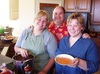 This is (from left to right) my little sister, Melissa, my big brother, Ryan, and me. We're cooking for my parents' anniversary dinner.