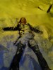 playing in the snow
