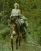 Riding Elvis the mule in BC, '78