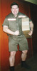 Halloween 2002 Dan the UPS Delivery Man (aka Santa Claus in a Brown Suit)