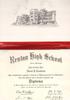 Renton High School Graduation/Diploma Certificate