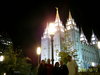 SLC Temple night view
