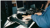 Turntable routed into laptop