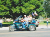 My dad, neice, nephew & sister, on my dad's bike