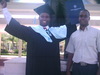 my brother in his graduation and I