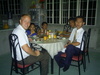 Our last family home evening with Elder Cruz