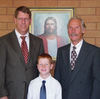 My youngest son's baptism day with my dad
