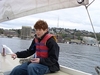 My older son sailing on Union Lake