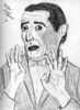 Pencil drawing of Pee Wee Herman