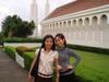 my sister and me at the manila philippines temple
