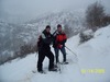 Snow shoeing with mom